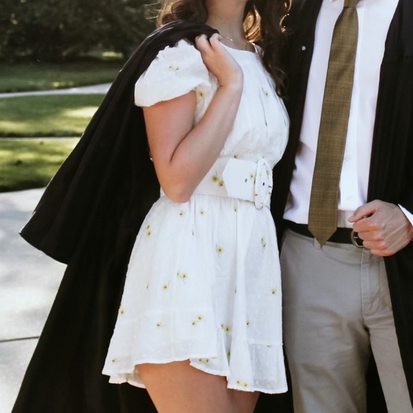 For Love And Lemons - Abby Mini Dress in Ivory - Picture 5 of 6